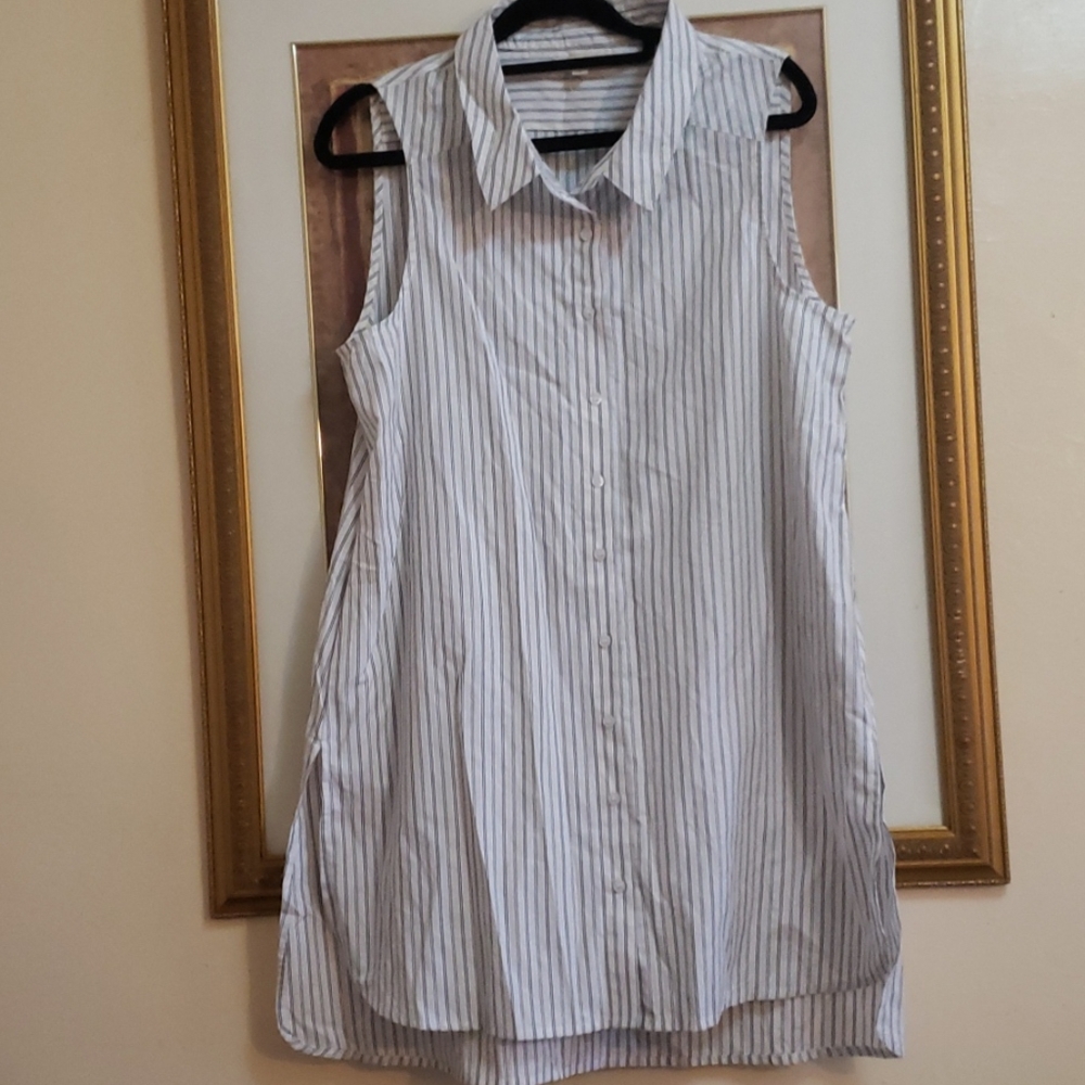 JENNIFER & GRACE SHIRT DRESS SIZE M